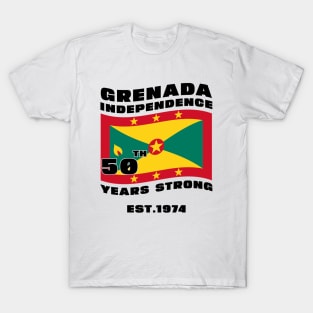 Grenada Independence Day Grenadian 50th celebration Grenada T-Shirt